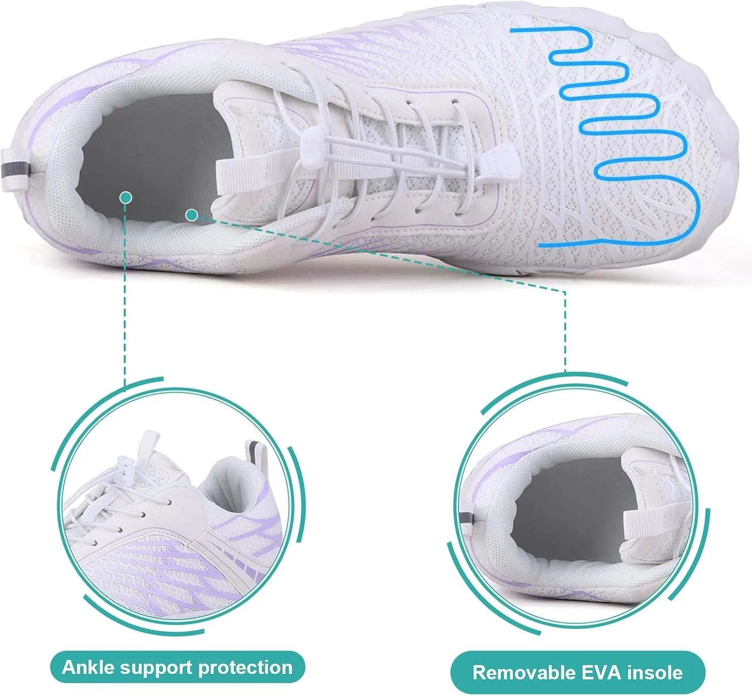 Hike Barefoot Shoes Women Men Non-Slip Healthy Barefoot Shoes Womens Mens Breathable Fashion Trail Rnning Hiking Shoe Womens Mens Wide Toe Zero Drop Shoe