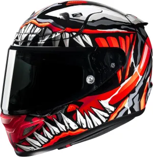 HJC RPHA 12 Maximized Venom Marvel Helmet (X-Small, Semi-Flat Red (MC-1SF))