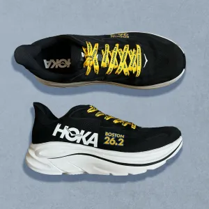 Hoka Boston 26.2 Mens Clifton 10 - Black/White (1162030-BWHT) (HBM-08)