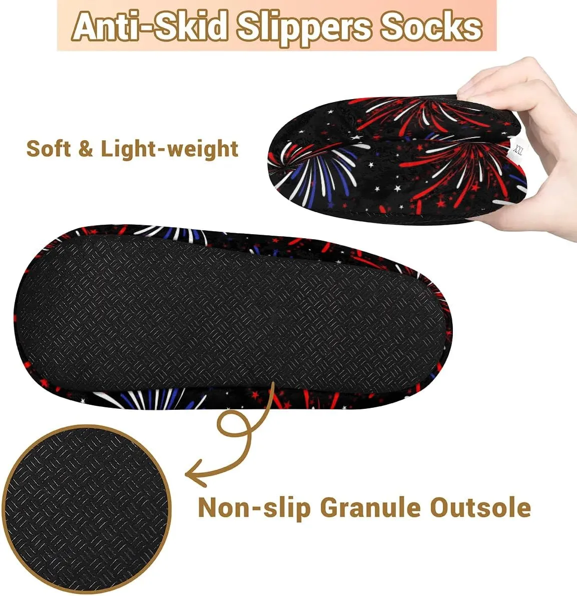 House Slippers for Women Men Winter Fuzzy Memory Foam Slippers Indoor Warm Full Slippers