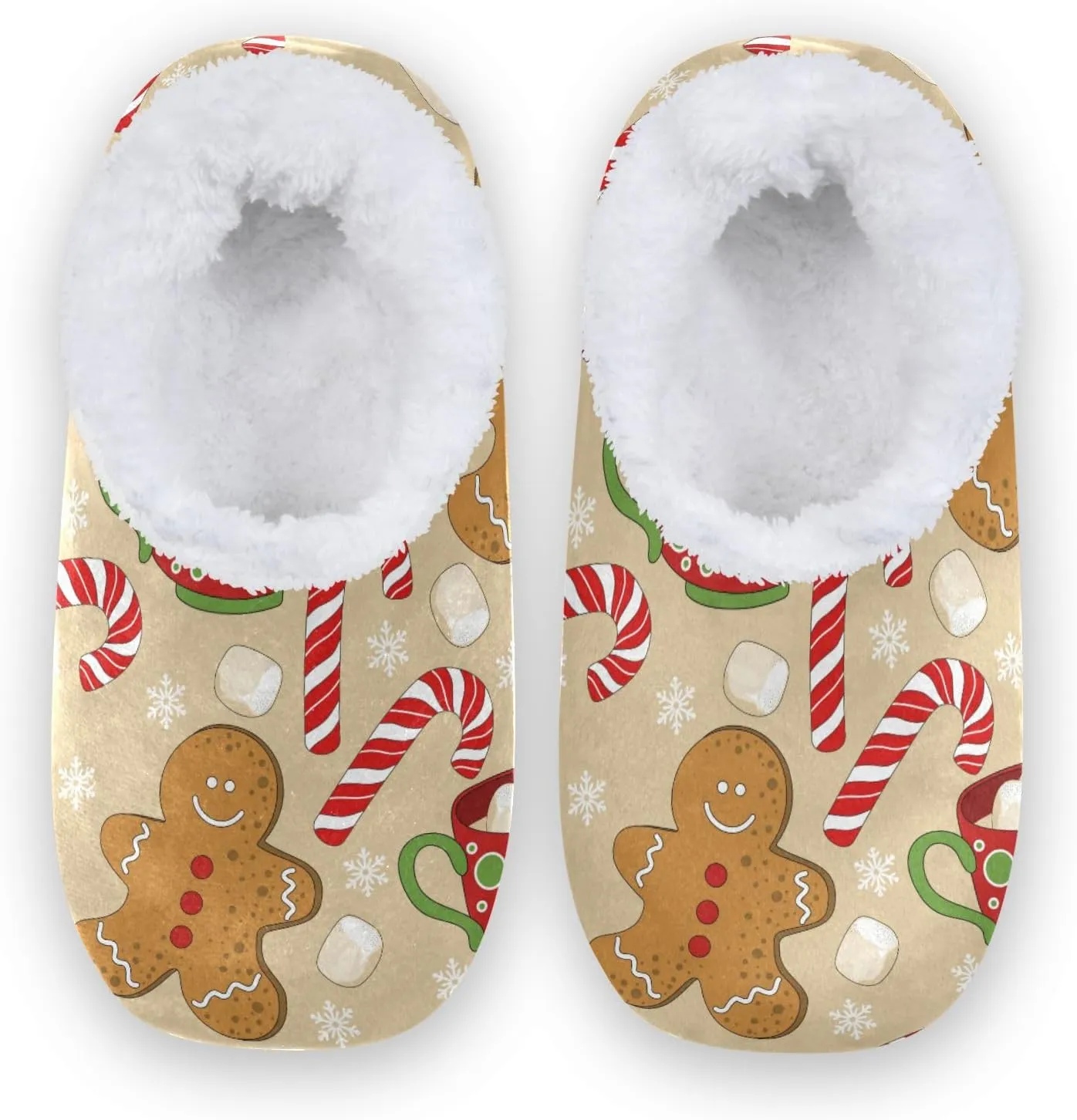 House Slippers Fuzzy Memory Foam Soft Slipper Socks for Woman Men