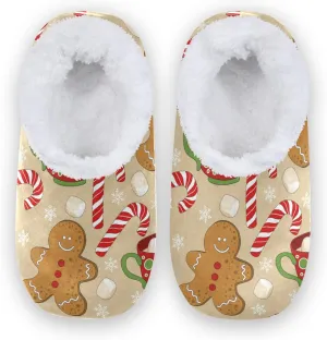 House Slippers Fuzzy Memory Foam Soft Slipper Socks for Woman Men