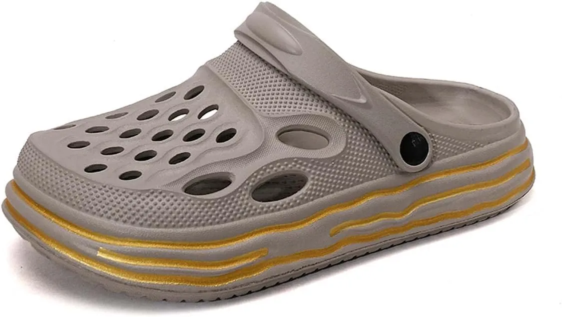 HYDLONGR Men's Women's Summer Lightweight Breathable Garden Shoes Hole Sandals Clogs Shoes