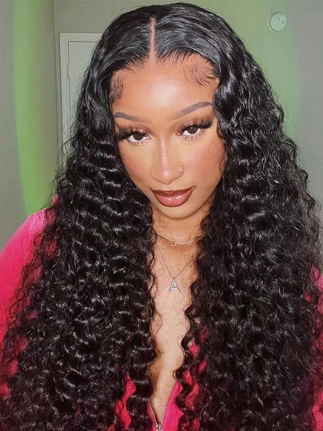 ISEE Hair Wear and Go Glueless Wig for Beginners Wigs Deep Wave Glueless Wigs Human Hair Pre Plucked New Upgraded No Glue 6x4 HD Lace Closure Wigs Human Hair for Black Women with Baby Hair 18 Inch