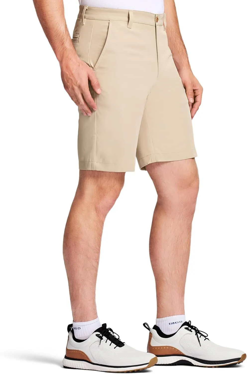 IZOD Men’s 9.5"Micro Poly Classic Fit Golf Short