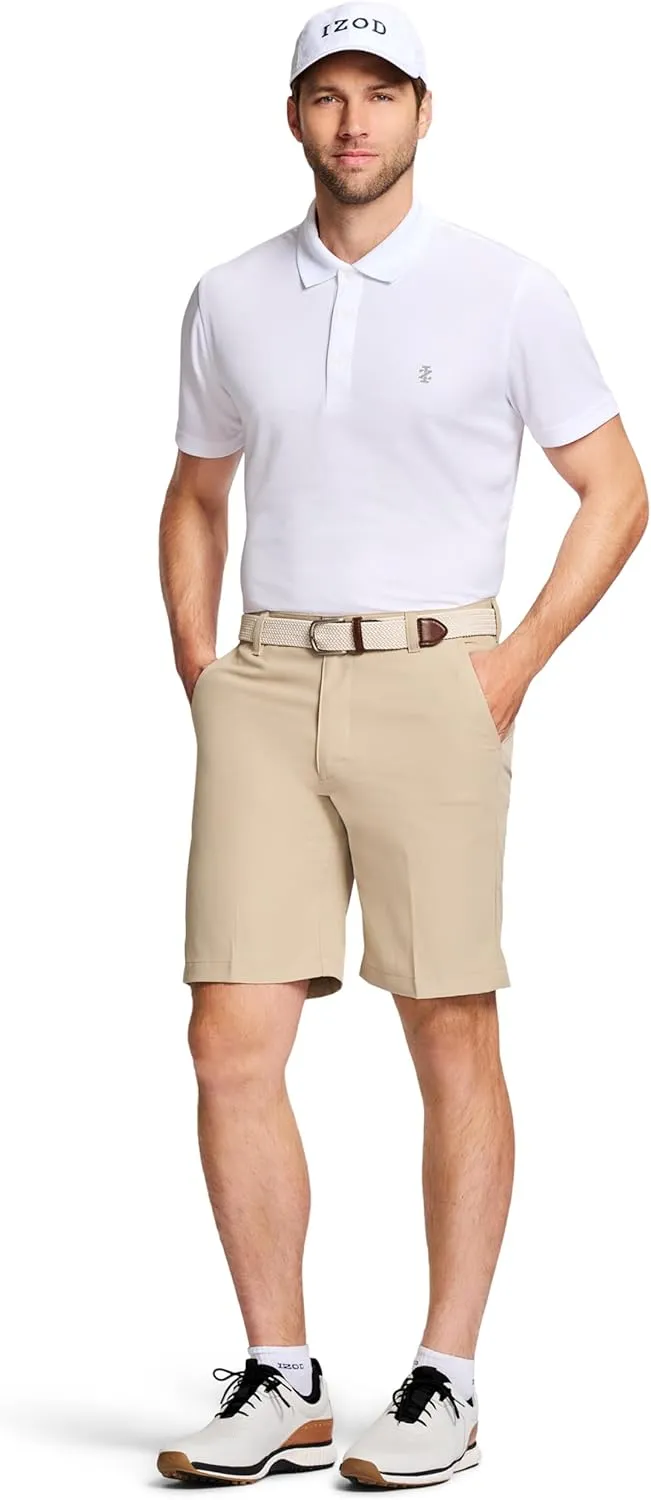 IZOD Men’s 9.5"Micro Poly Classic Fit Golf Short