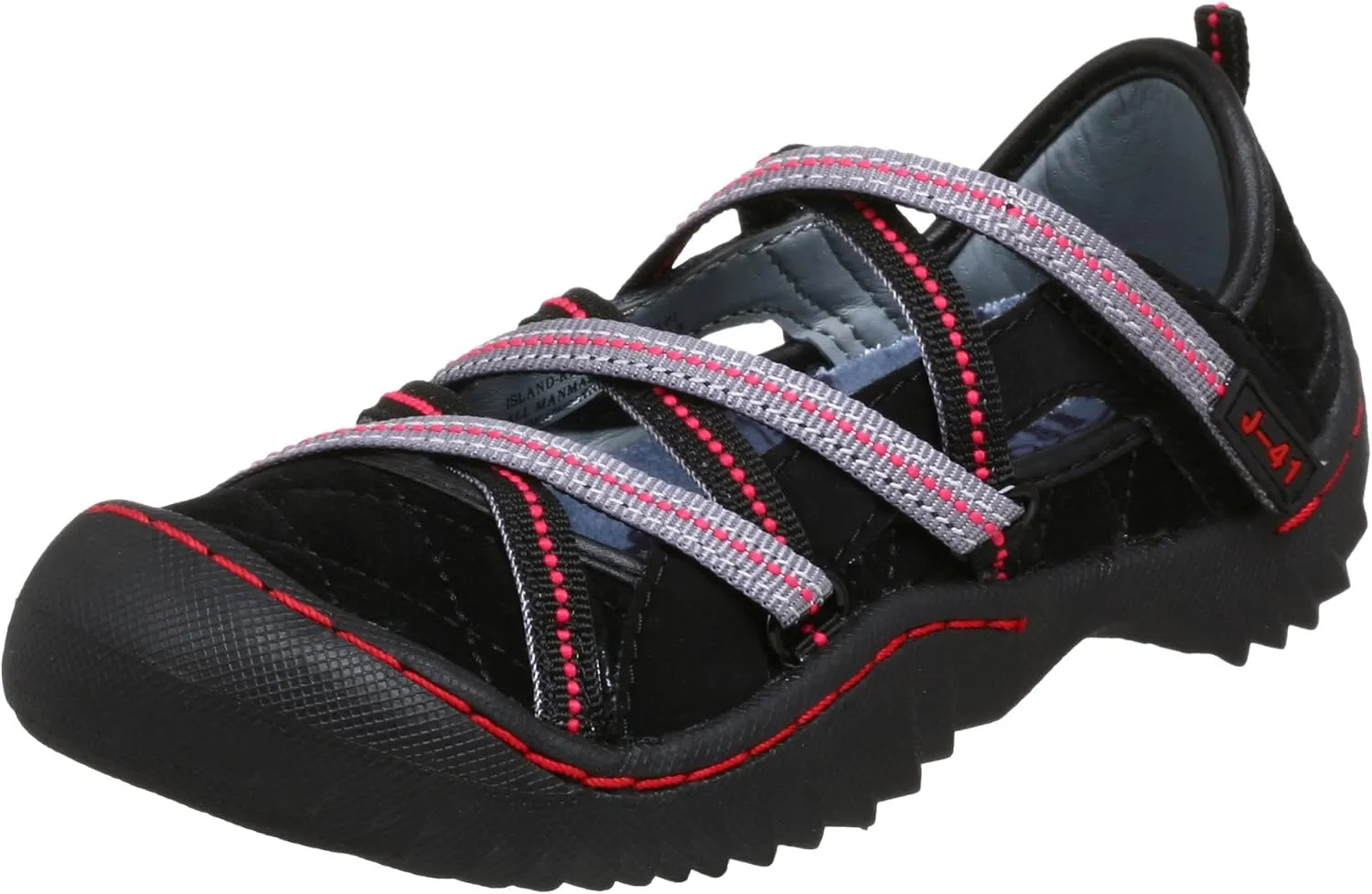 J-41 girls Island Mary Jane,Black/Dark Grey,1 M US Little Kid
