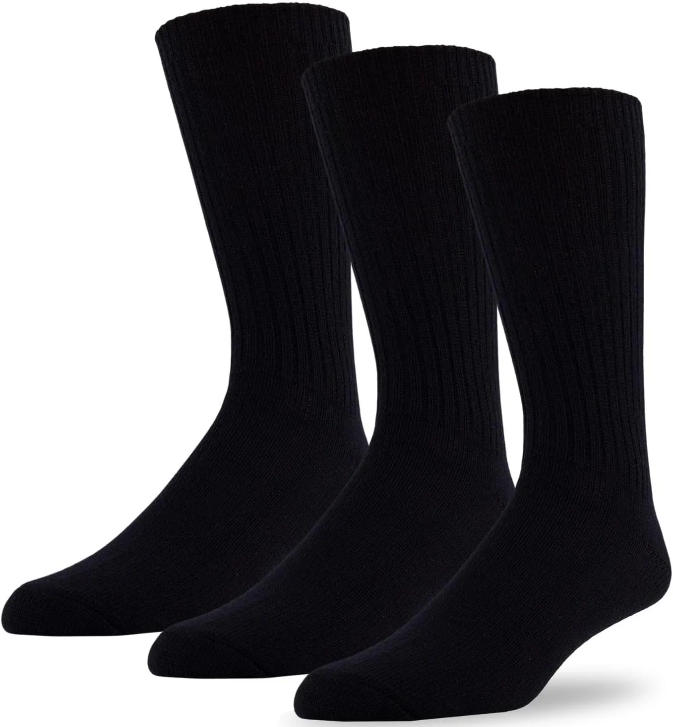 J.B. Field's 96% Merino Wool Weekender Casual Socks, Soft and Itch-free, For Hiking Trekking Running Socks, 3 Pairs