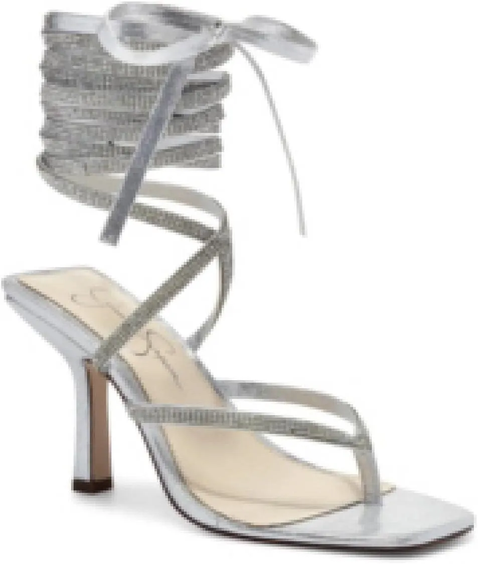 Jessica Simpson Women's Kelsa Wrap Around Heeled Sandal