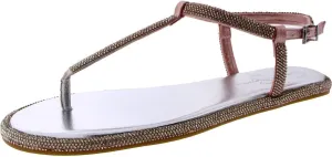 Jessica Simpson Womens Oliara Shimmer T-Strap Sandals