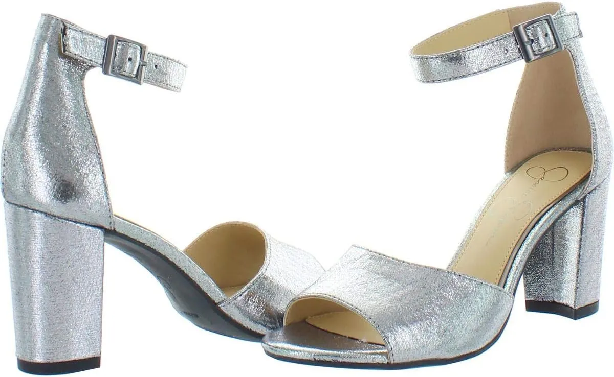 Jessica Simpson Women's Sherron Ankle Strap Block Heel Sandals