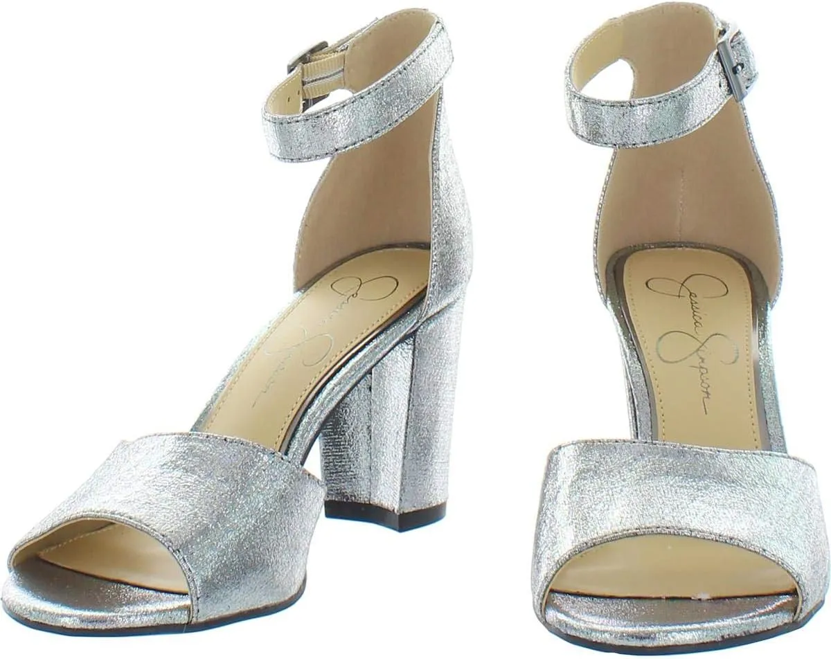 Jessica Simpson Women's Sherron Ankle Strap Block Heel Sandals