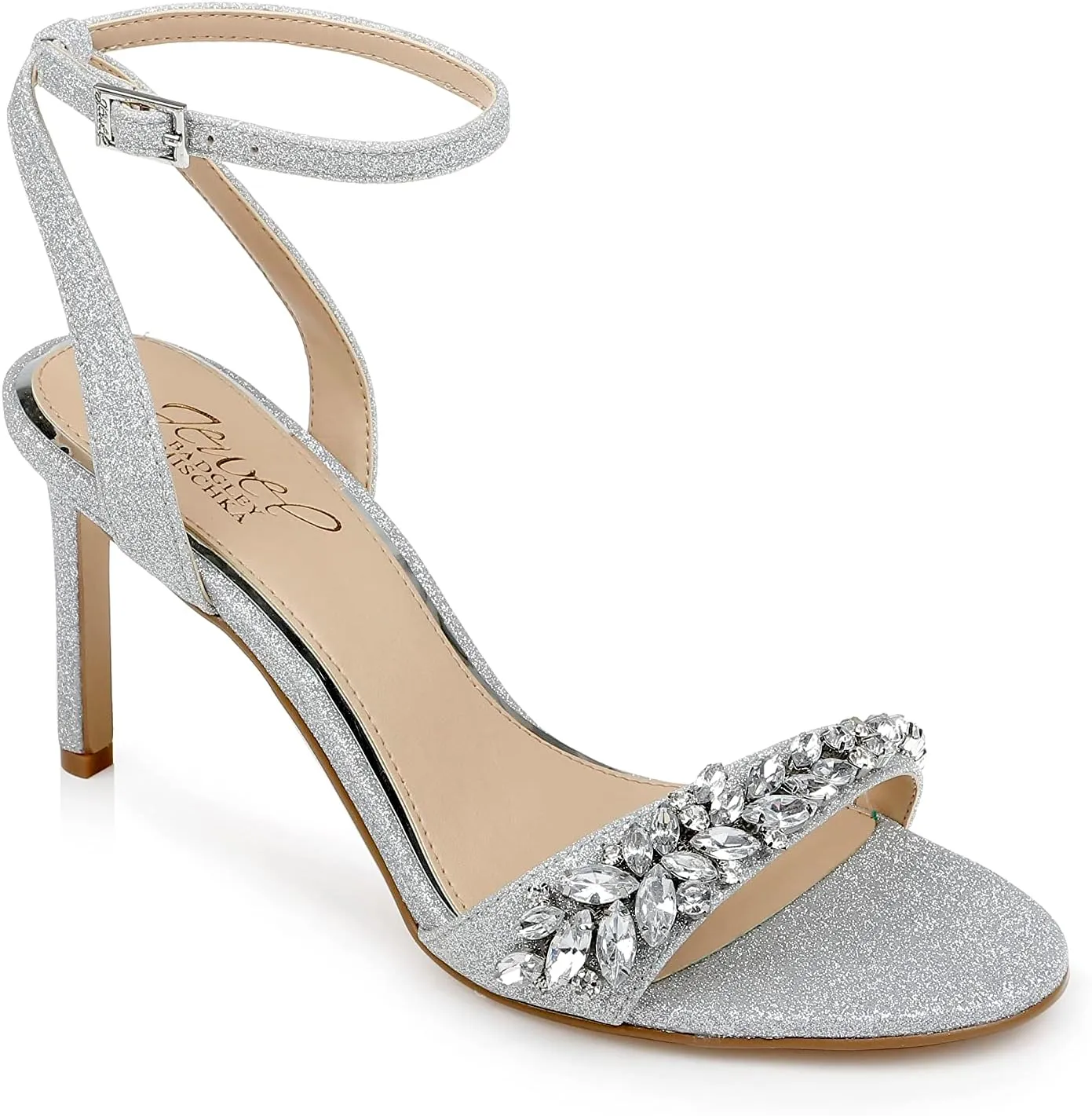 Jewel Badgley Mischka Dallyce Ankle Strap Stiletto Sandal
