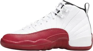 Jordan 12 Cherry Grade School Size 4.5Y White/Black-Varsity Red (153265-116)
