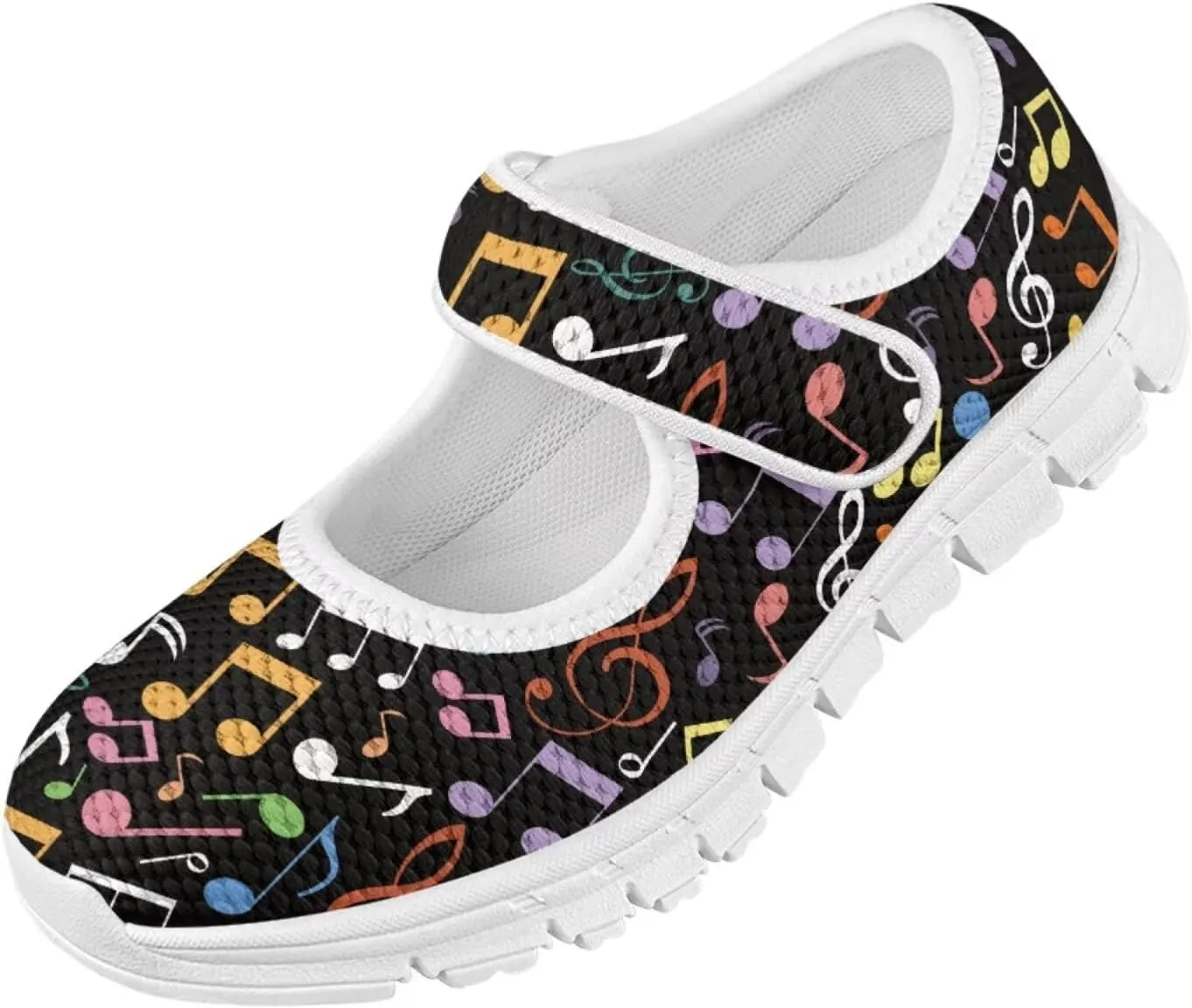 JoyLamoria Collie Print Girls Mary Jane Shoes Toddler and Little Kids Cartoon Flat Sneakers Lightweight Girls Walking Shoes Anti Slip