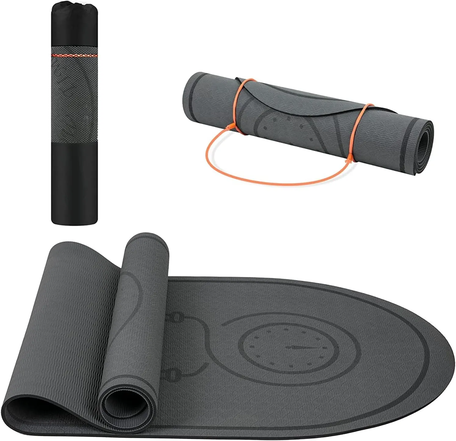 Jump Rope Mat 71"/63"x24" Larger Non-Slip Indoor Outdoor Exercise Fitness Mat, High-Density Workout Shock Absorption for Home Gym Flooring Concrete Jumping Rope