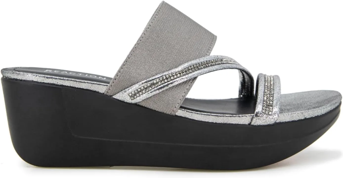 Kenneth Cole REACTION Women's Pepea Cross Jwl Wedge Sandal