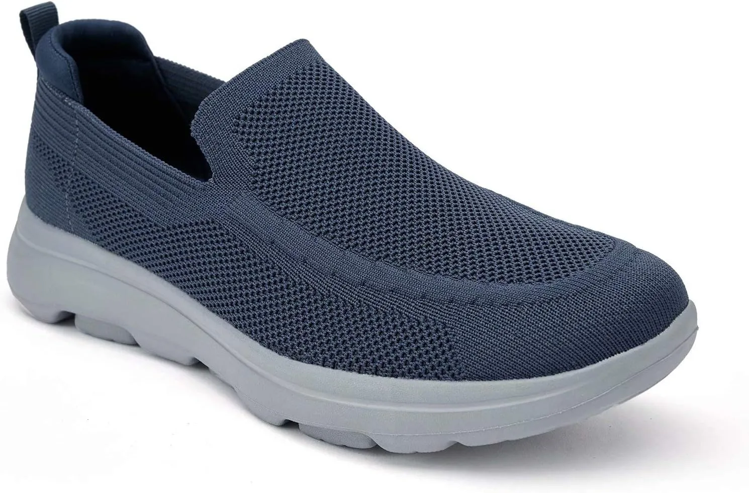 konhill Men's Walking Shoes Slip on Loafers- Mesh Casual Tennis Sneaker Breathable Shoes