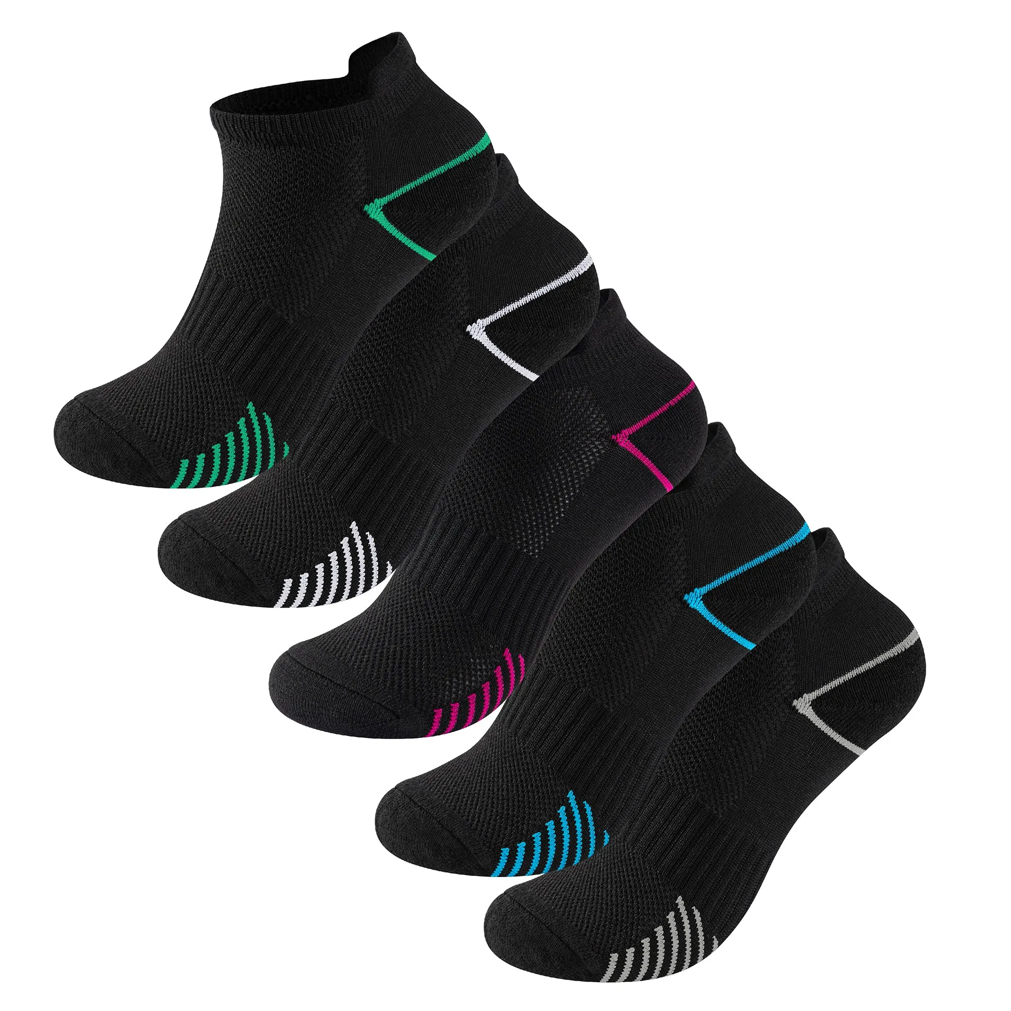 Ladies Trainer Liner Sports Socks Black