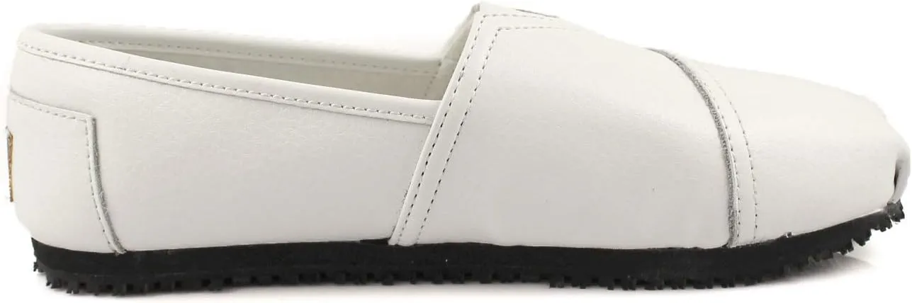 Laforst Froggee Womens Leather Nonslip Server Waitress Nurse Slip On Flat Free Socks
