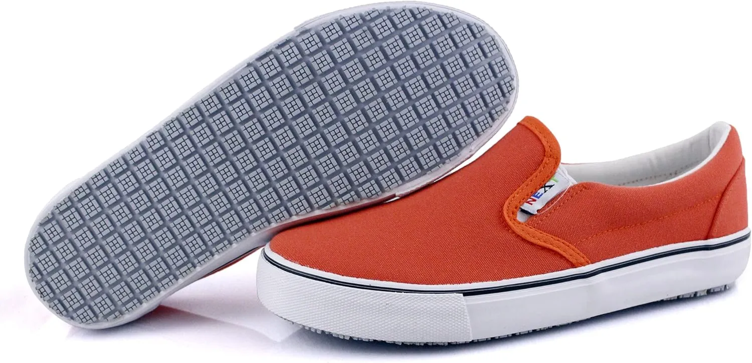 Laforst Womens Nextgen Sunbrella Upper Nonslip Waitress Server Slip On Fashion Flat