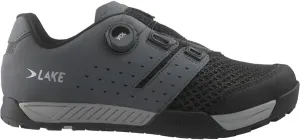 Lake Mx201 Enduro Cycling Shoe - Men's Grey/Black, 41.0