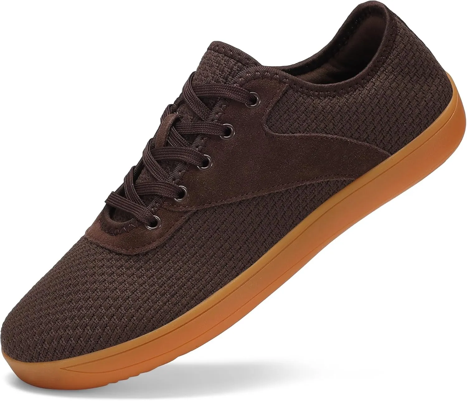 LCGJR Men's Wide Toe Box Shoes Minimalist Barefoot Walking Shoes Extra Wide Width Zero Drop Shoes Lightweight Breathable Sneakers