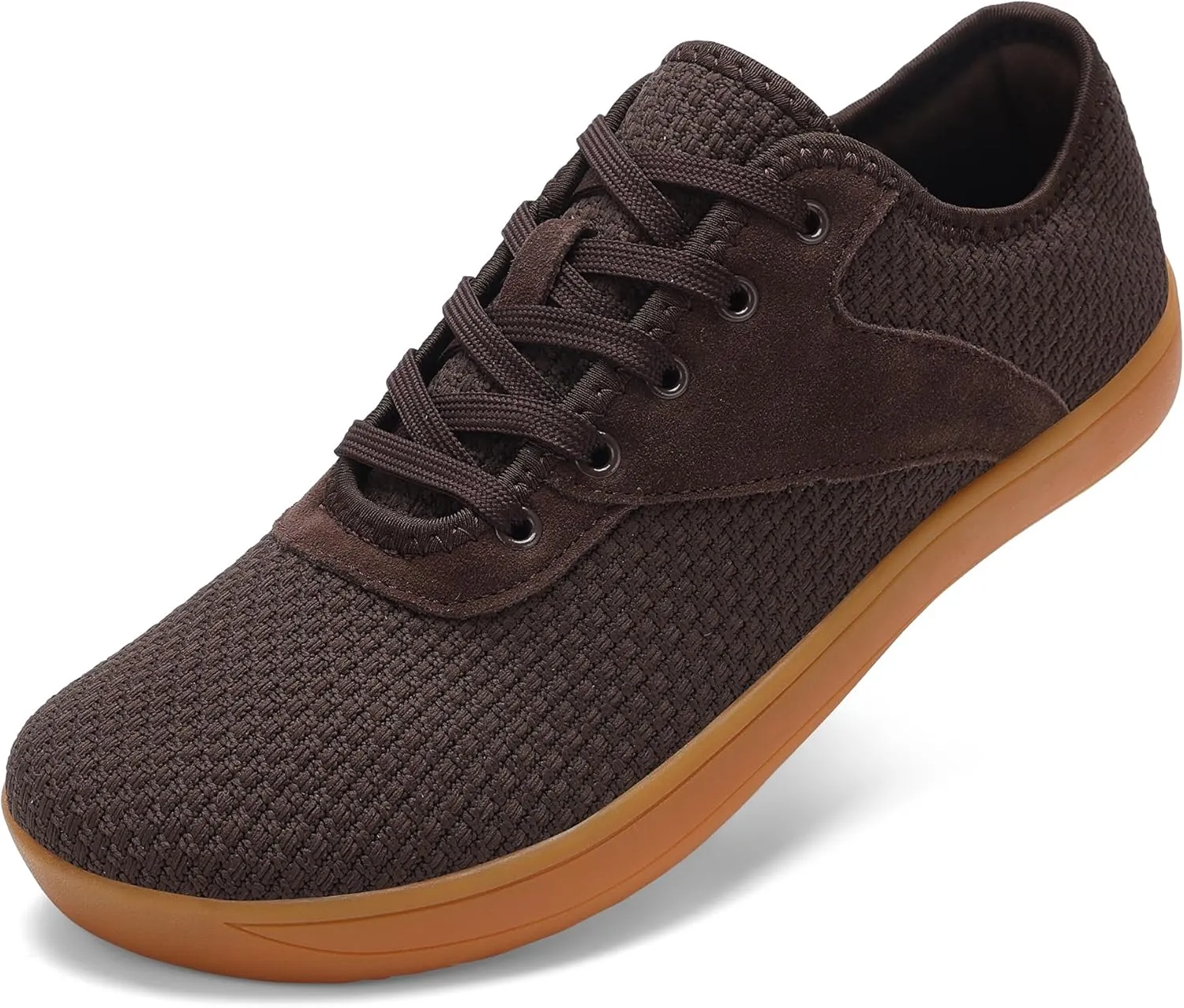 LCGJR Men's Wide Toe Box Shoes Minimalist Barefoot Walking Shoes Extra Wide Width Zero Drop Shoes Lightweight Breathable Sneakers