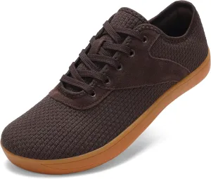 LCGJR Men's Wide Toe Box Shoes Minimalist Barefoot Walking Shoes Extra Wide Width Zero Drop Shoes Lightweight Breathable Sneakers