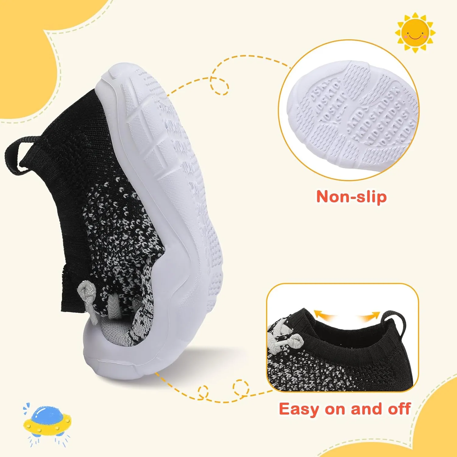 LeIsfIt Toddler Shoes Boys Girls Barefoot Shoes Kids Breathable Sneakers Tennis Shoes Slip on Shoes