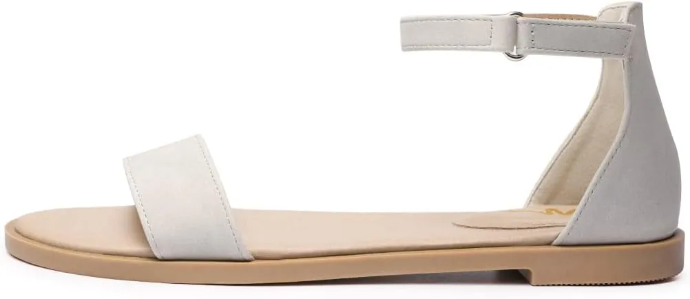 LM Women's Flat Sandals Open Toe One Band Ankle Strap Sandals Casual Summer Flat Sandals