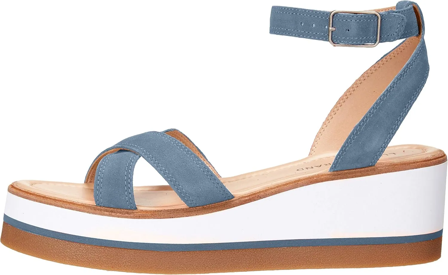 Lucky Brand Women's Tarhi Ankle Strap Wedge