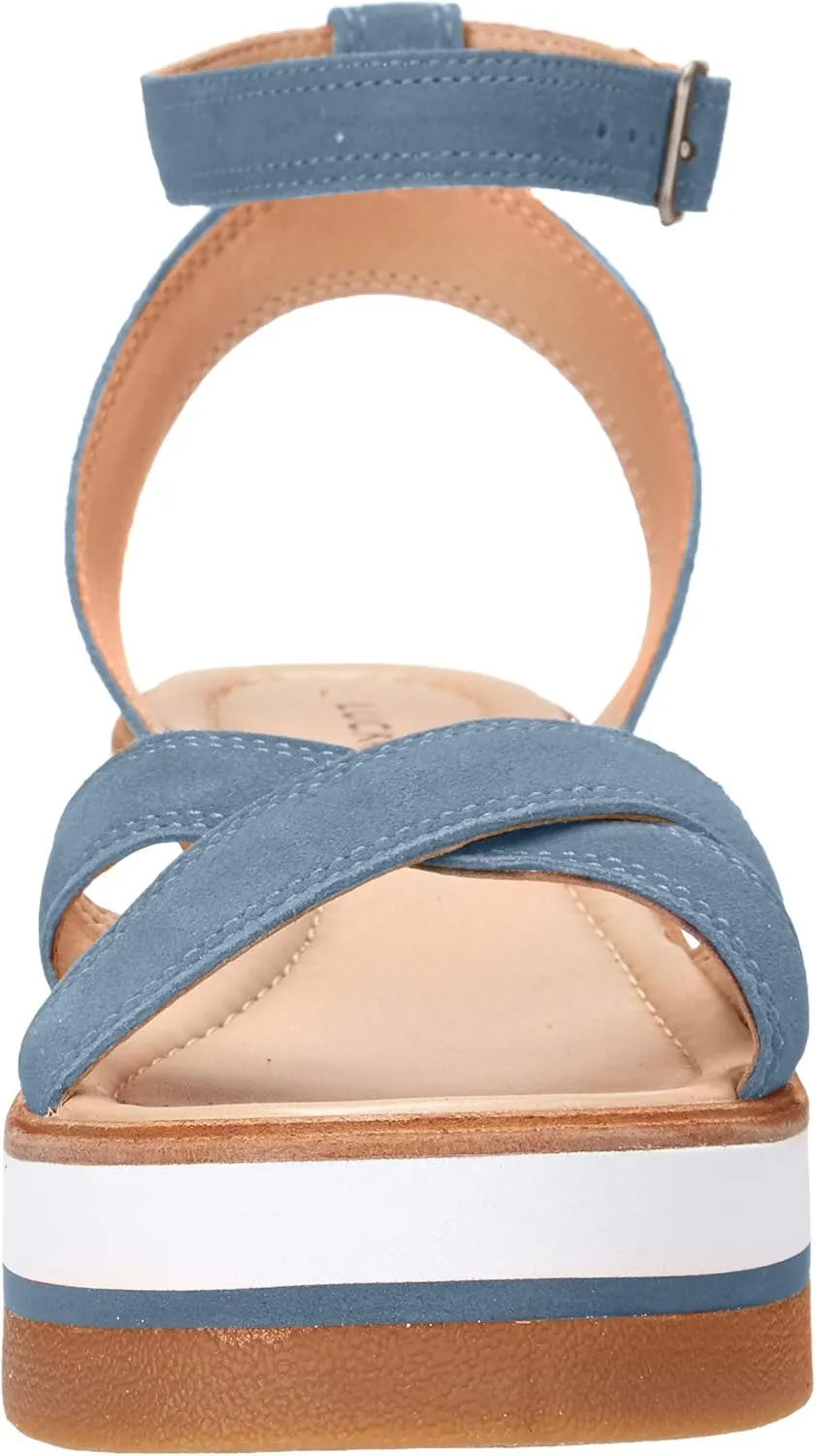 Lucky Brand Women's Tarhi Ankle Strap Wedge