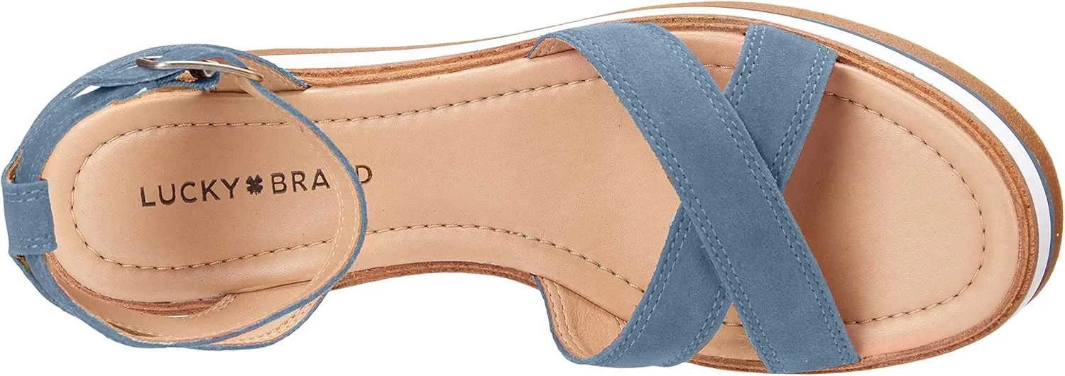 Lucky Brand Women's Tarhi Ankle Strap Wedge