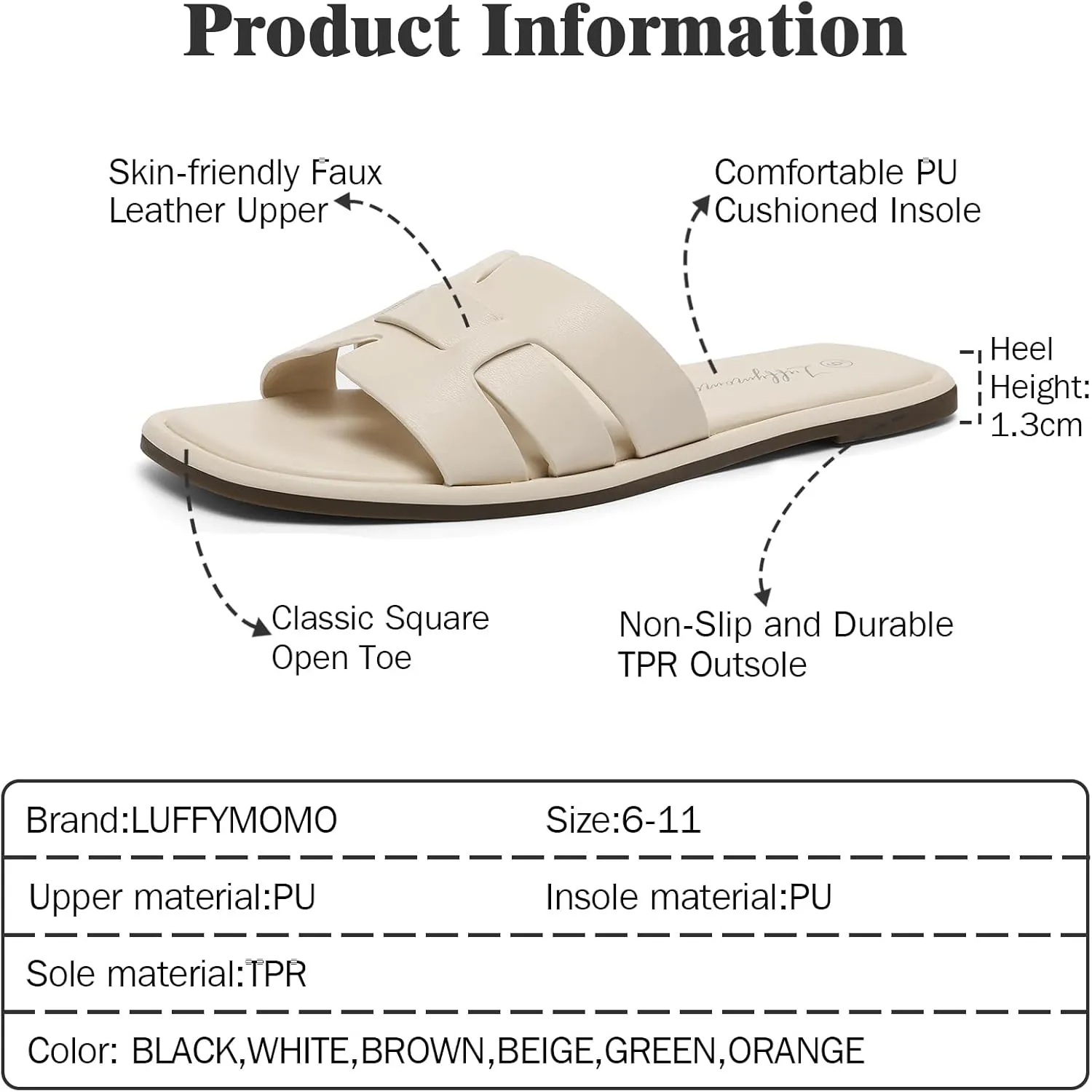 Luffymomo Womens Slip on Flat Sandals Comfortable Summer Casual Slides Sandals