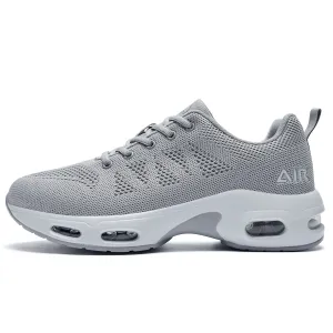 Men's Air Running Shoes Tennis Jogging Gym Fashion Sneaker Lightweight Knitting Breathable Athletic Walking Shoes US 7-12.5 10.5 Grey