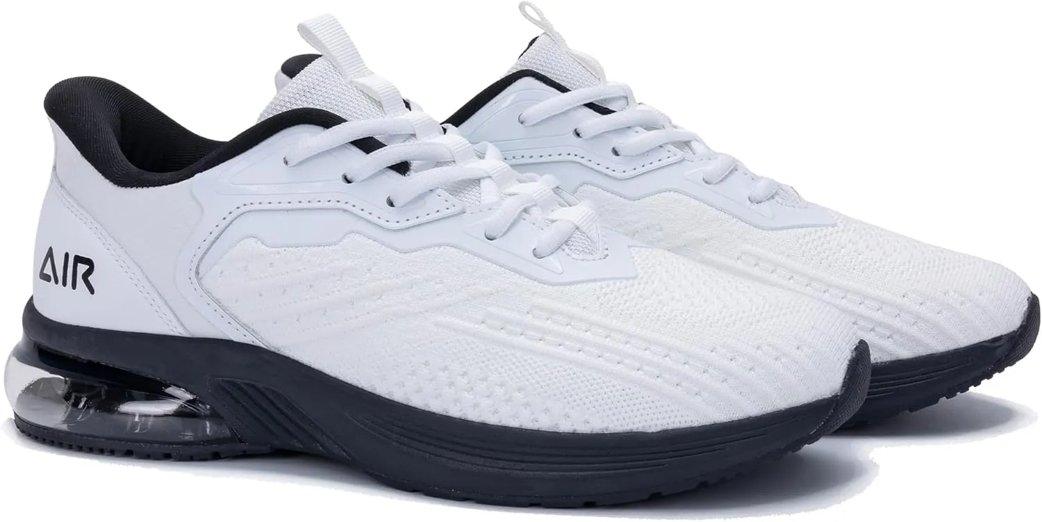 Men's Air Running Shoes Tennis Jogging Gym Fashion Sneaker Lightweight Knitting Breathable Athletic Walking Shoes US 7-12.5