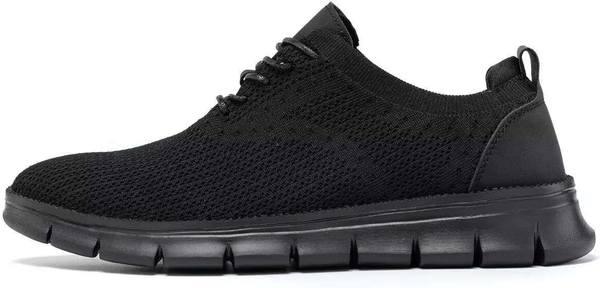 Mens Business Oxford Shoes Mesh Casual Sneakers Lightweight Breathable Work Office Dress Shoes Comfortable Walking Trainers for Men