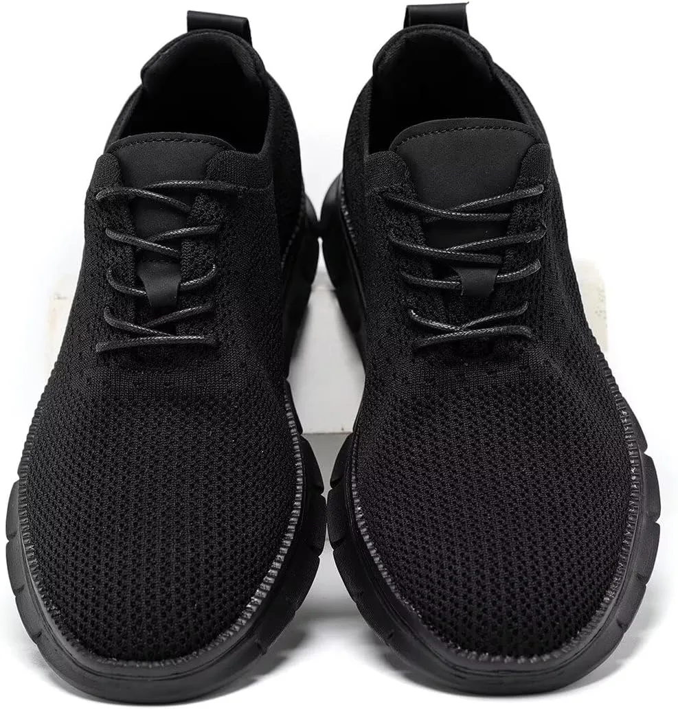 Mens Business Oxford Shoes Mesh Casual Sneakers Lightweight Breathable Work Office Dress Shoes Comfortable Walking Trainers for Men