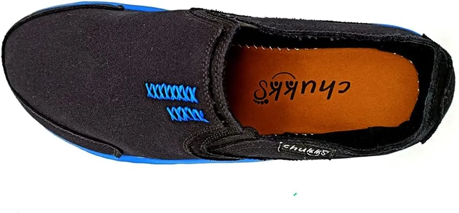 Men's Casual Canvas Slip on Loafers Leisure Flat Boat Shoes