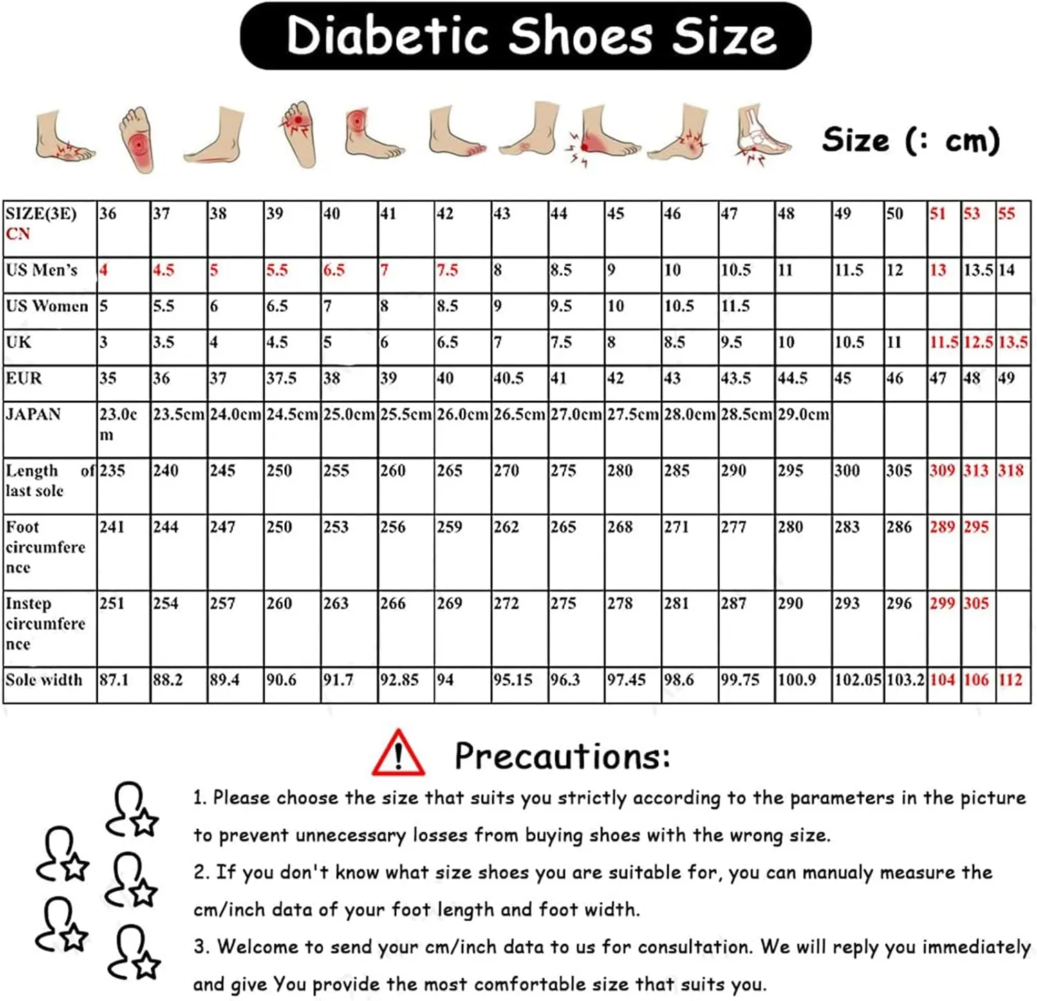 Men's Diabetic Shoes Diabetic Sneaker for Swollen Feet, Extra Wide Orthopedic Rehabilitation Shoes, Lightweight Diabetic Edema Shoes for Arthritis Thumb Valgus Senior,Black,14