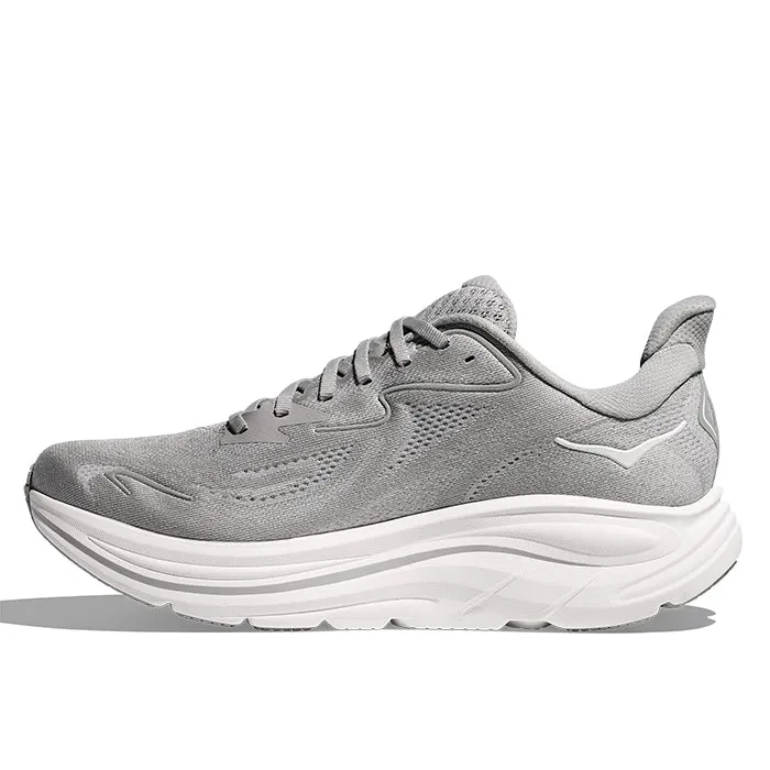 Mens Hoka Clifton 10 in Stellar Grey/Stardust