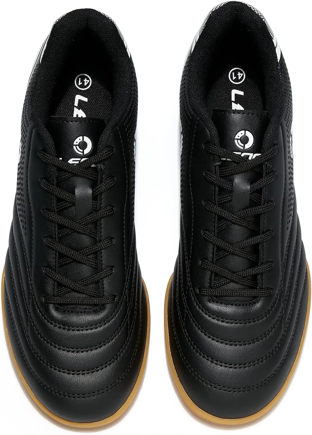 Men's Indoor Soccer Cleats Trainer Rubber Futsal Shoes for Athletic Flat Outsole Training Sneaker