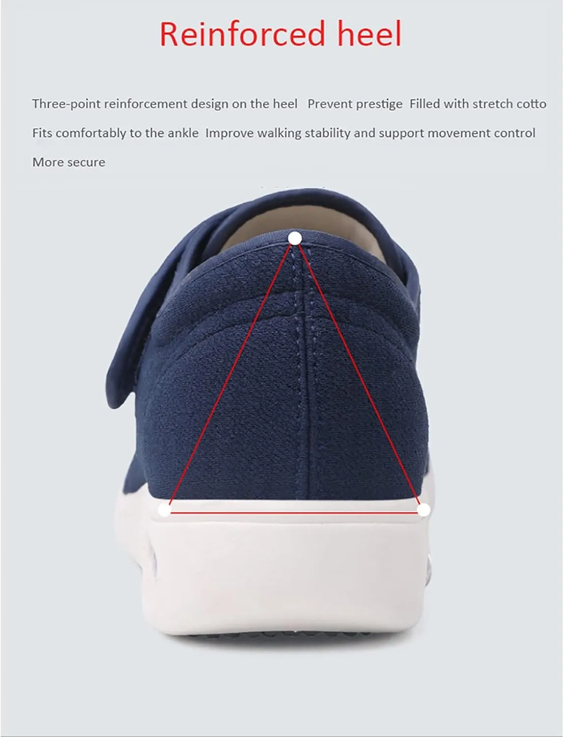Mens Memory Foam Slippers, Autumn Models Mesh Breathable Non-slip House Slippers, Strap Adjustable Comfortable Light Air Cushion Leisure House Shoes