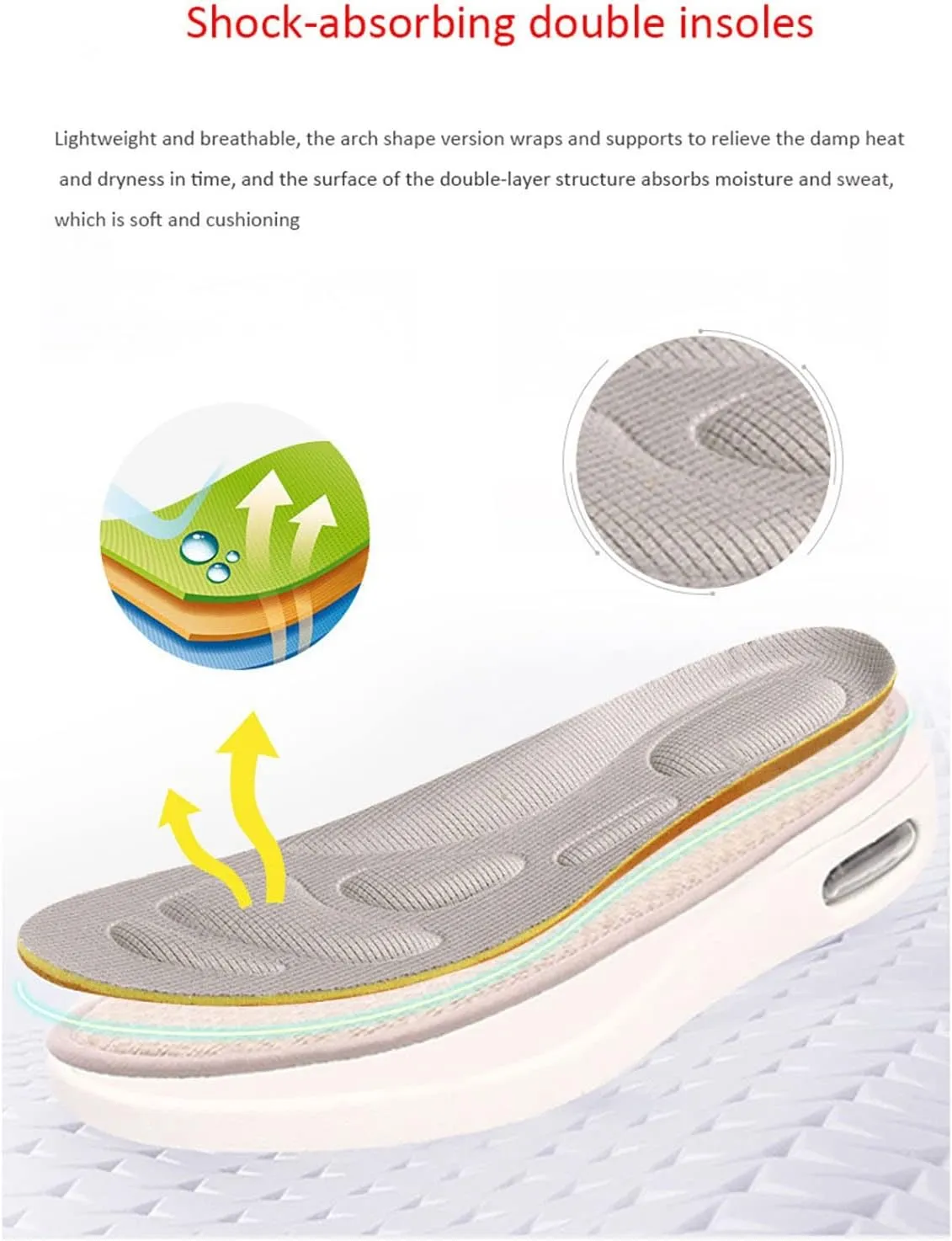 Mens Memory Foam Slippers, Autumn Models Mesh Breathable Non-slip House Slippers, Strap Adjustable Comfortable Light Air Cushion Leisure House Shoes