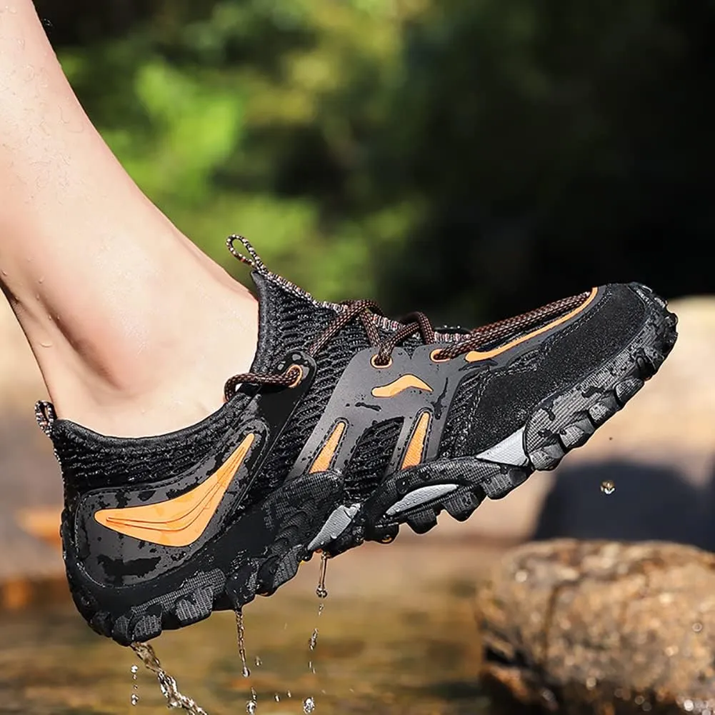 Men's Outdoor Hiking Shoes Summer Fashion Mesh Breathable Travel Shoes Field Adventure