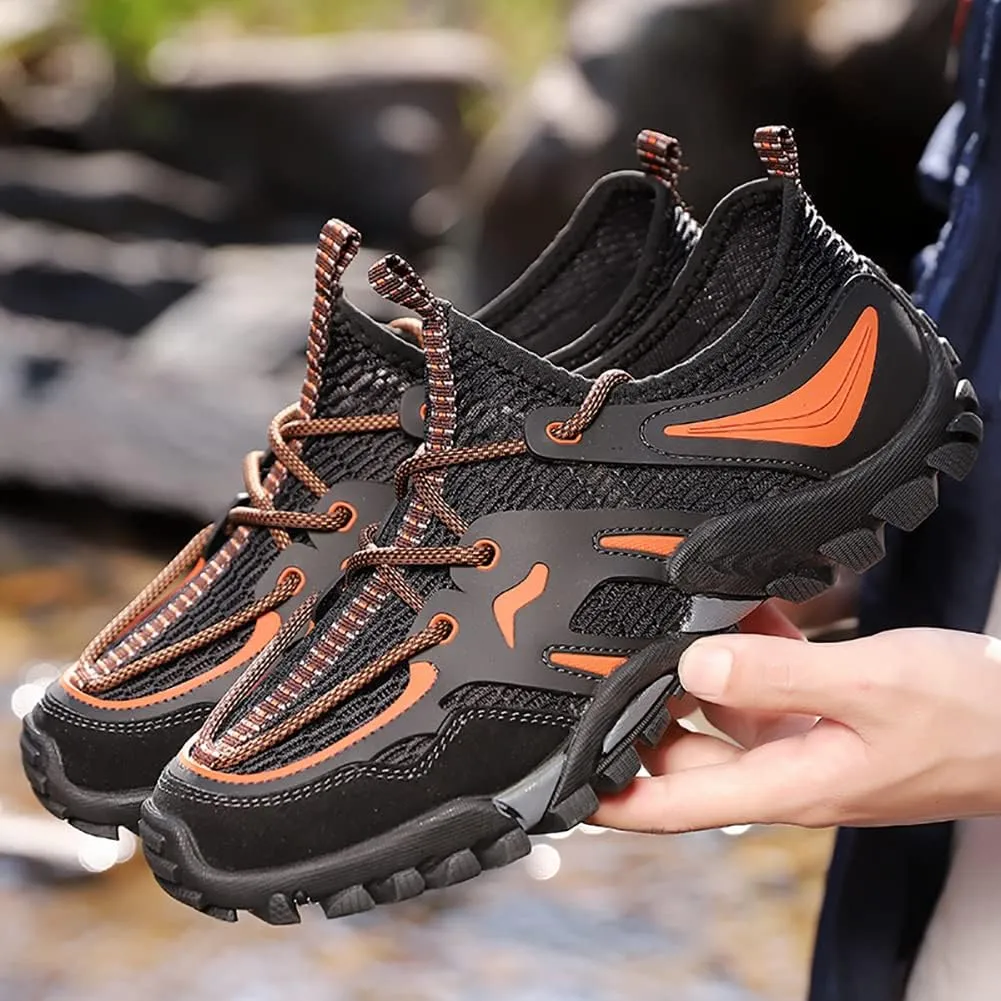 Men's Outdoor Hiking Shoes Summer Fashion Mesh Breathable Travel Shoes Field Adventure