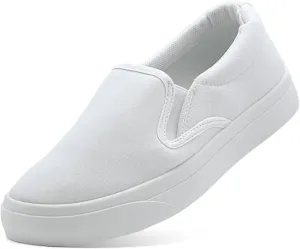 Men's Slip On Loafers Classic Canvas Shoes Casual Comfortable Flat Leisure Vintage Breathable Lightweight Dress Walking Sneakers