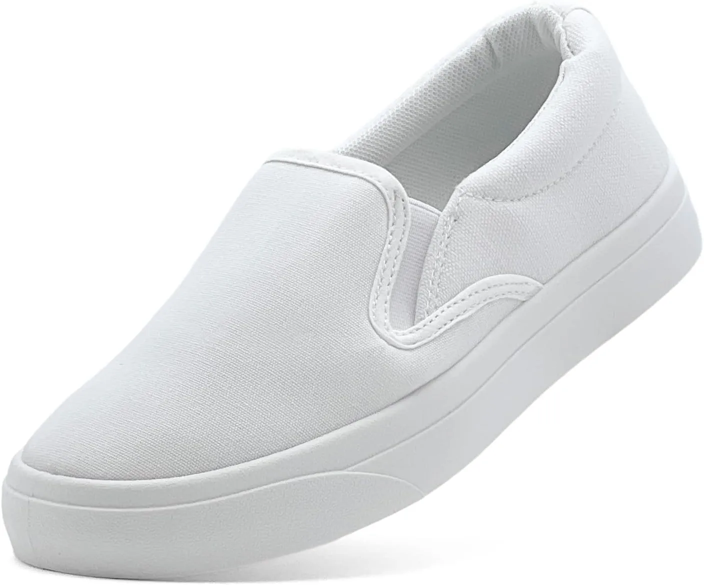 Men's Slip On Loafers Classic Canvas Shoes Casual Comfortable Flat Leisure Vintage Breathable Lightweight Dress Walking Sneakers