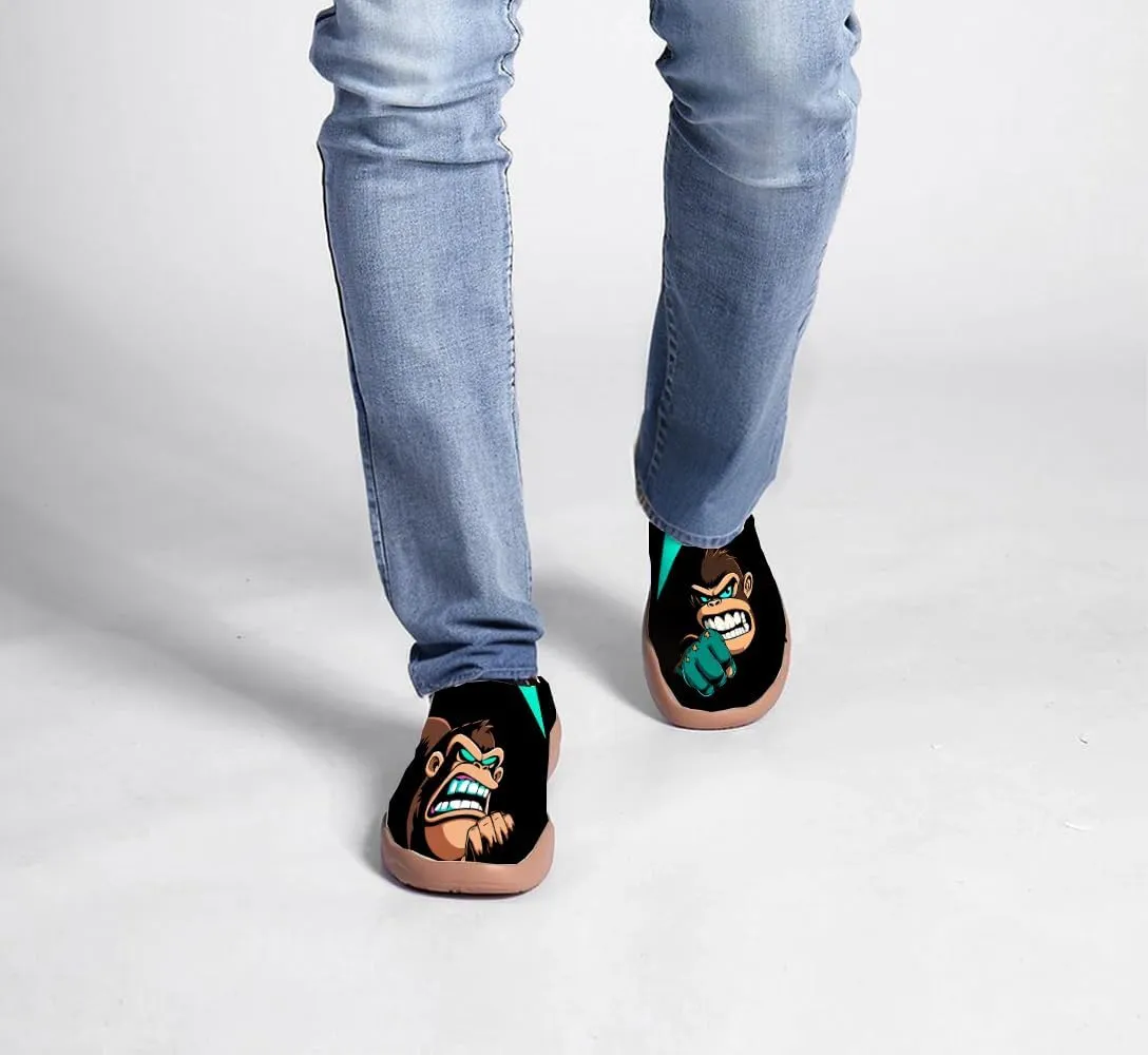 Men's Treny Slip-On City Loafers Breathable Feet Dry Knitted Travel All Day Anti Foot Sweat Walking Sneakers